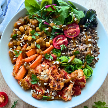 a teljes értékű növényi étrend - okostányér