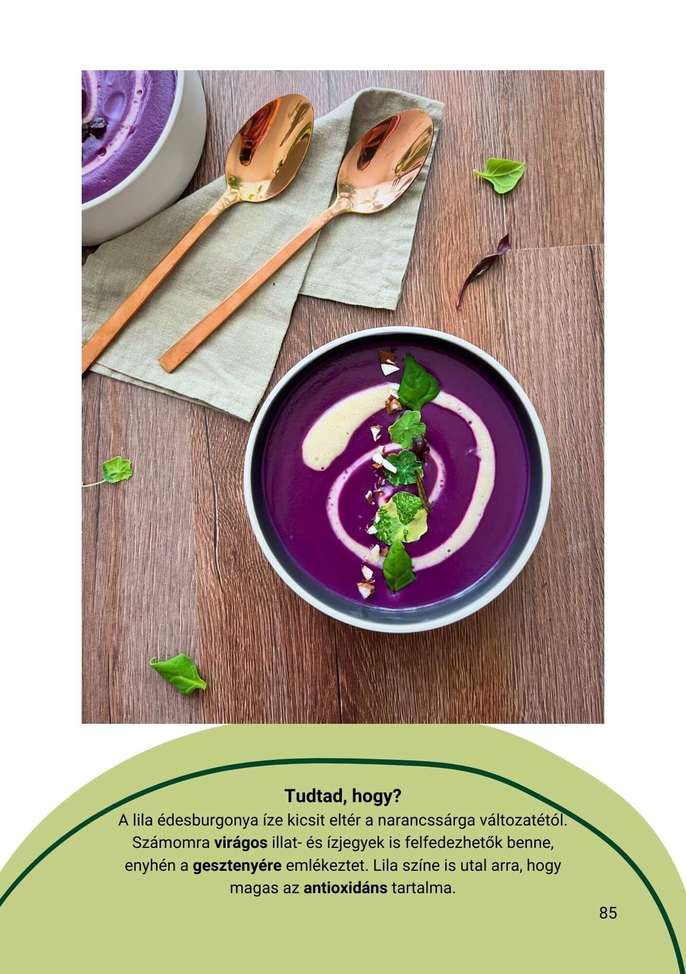 Lila-edesburgonyakremleves