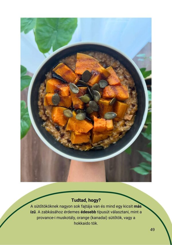 teljes értékű növényi recept - Sütőtökös zabkása