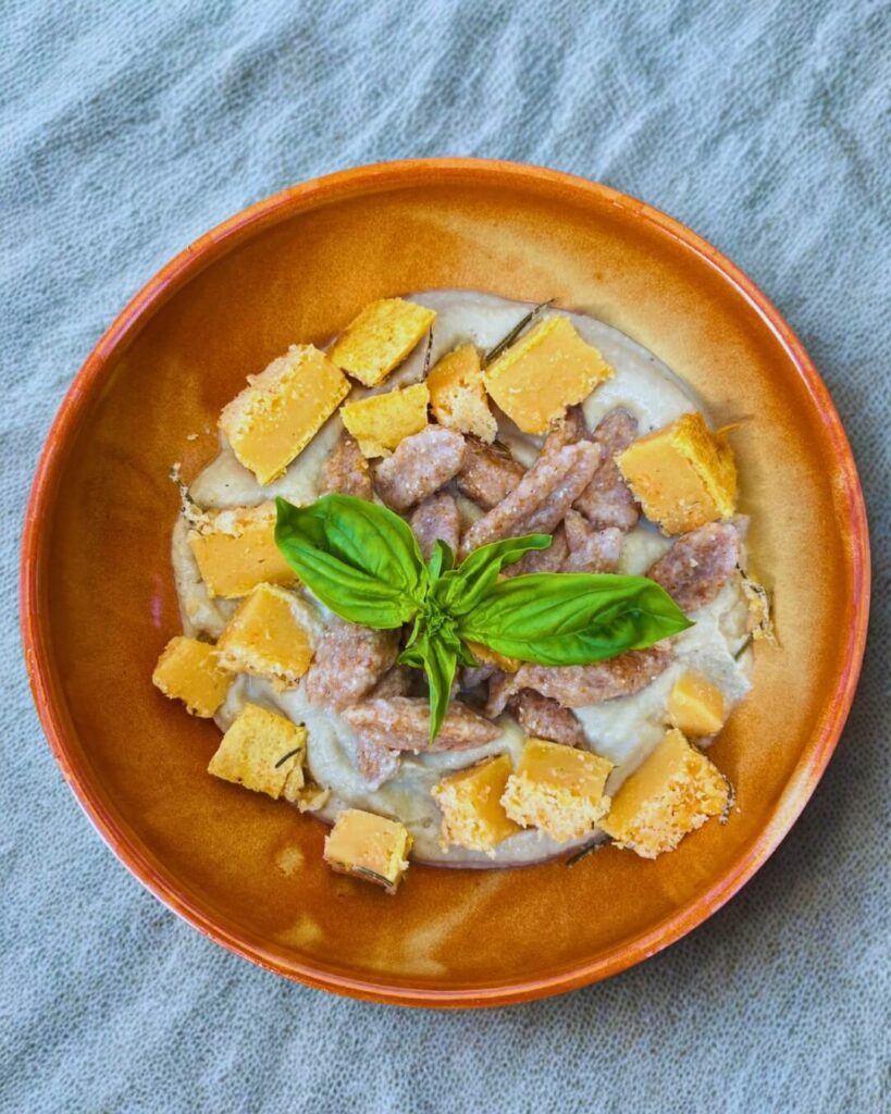 teljes értékű növényi recept - vegán karfiolos tészta