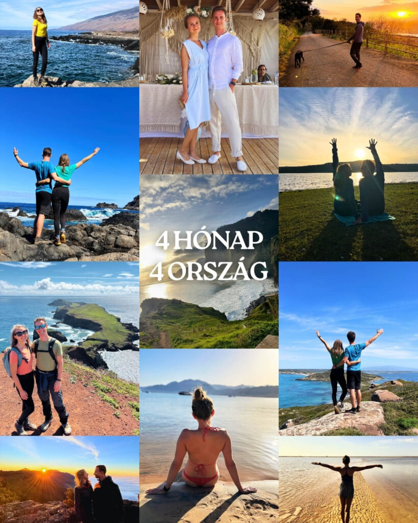 utazás és önkénteskedés – 4 hónap - 4 országban