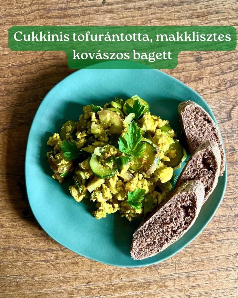 ételek Szardínián - cukkinis tofurántotta