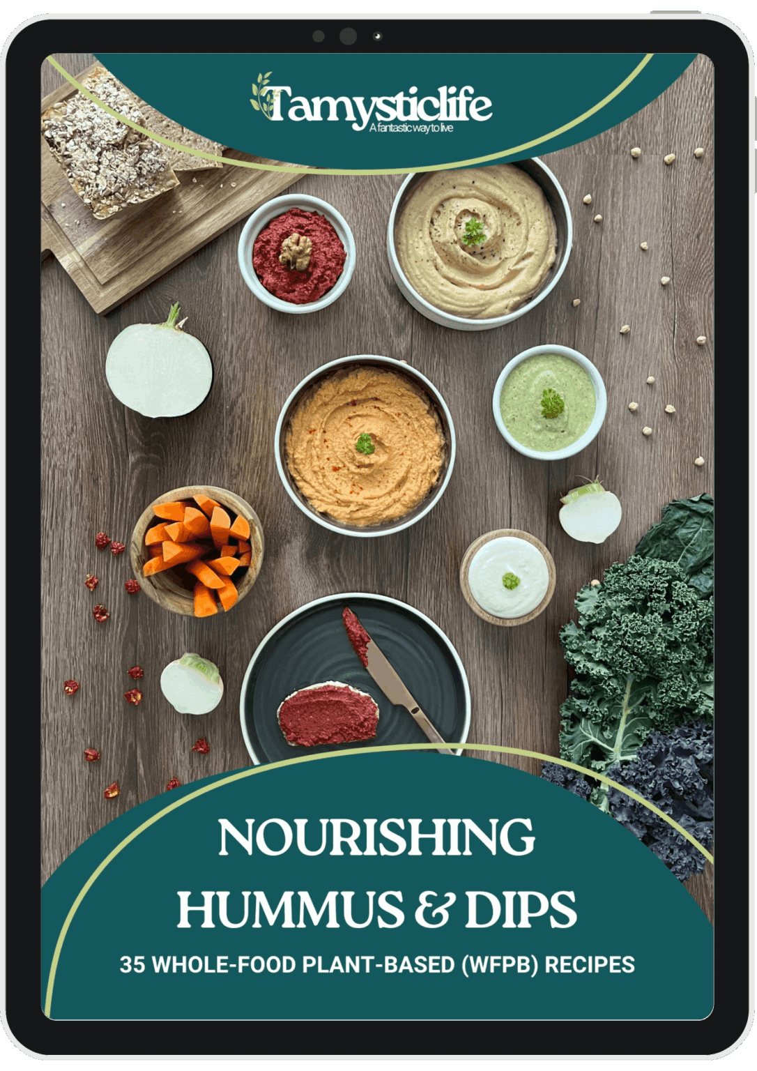 hummus ebook - wfpb recipe books - whole food plant-based diet