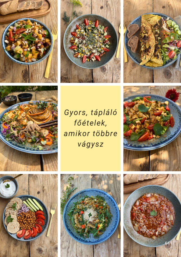 Nyári receptkönyv tartalmas fogások