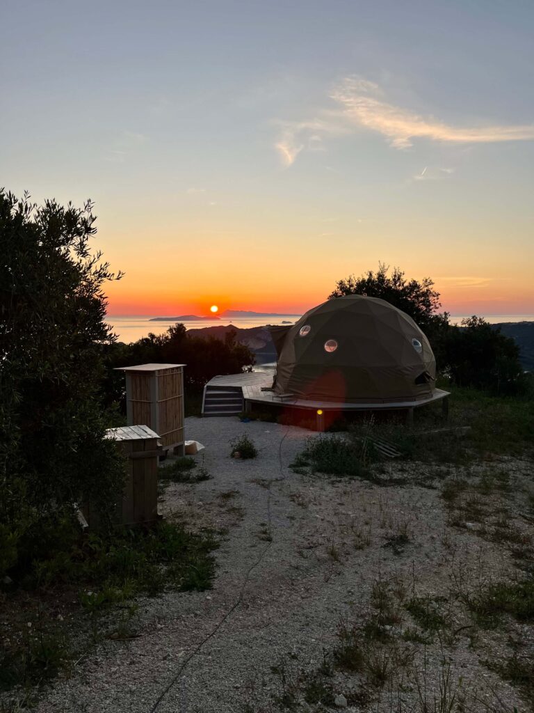 glamping sátor_Korfu