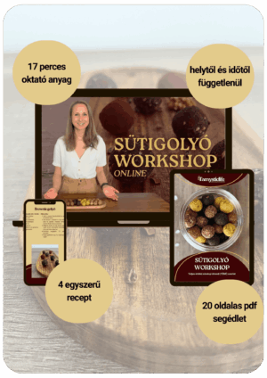 vegán sütigolyó recept - online sütigolyó készítő workshop oktató anyag