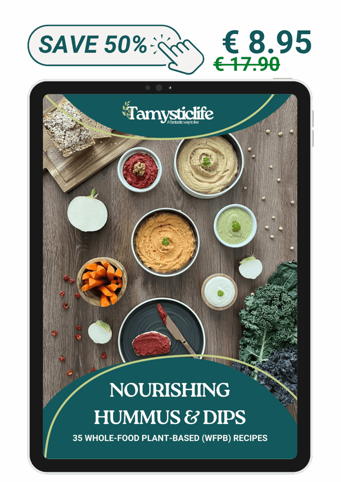 hummus ebook - wfpb recipe books - whole food plant-based diet