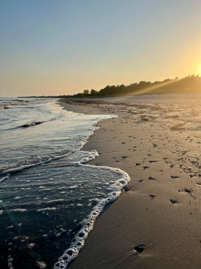 naplemente - Skateholm strand Svédország