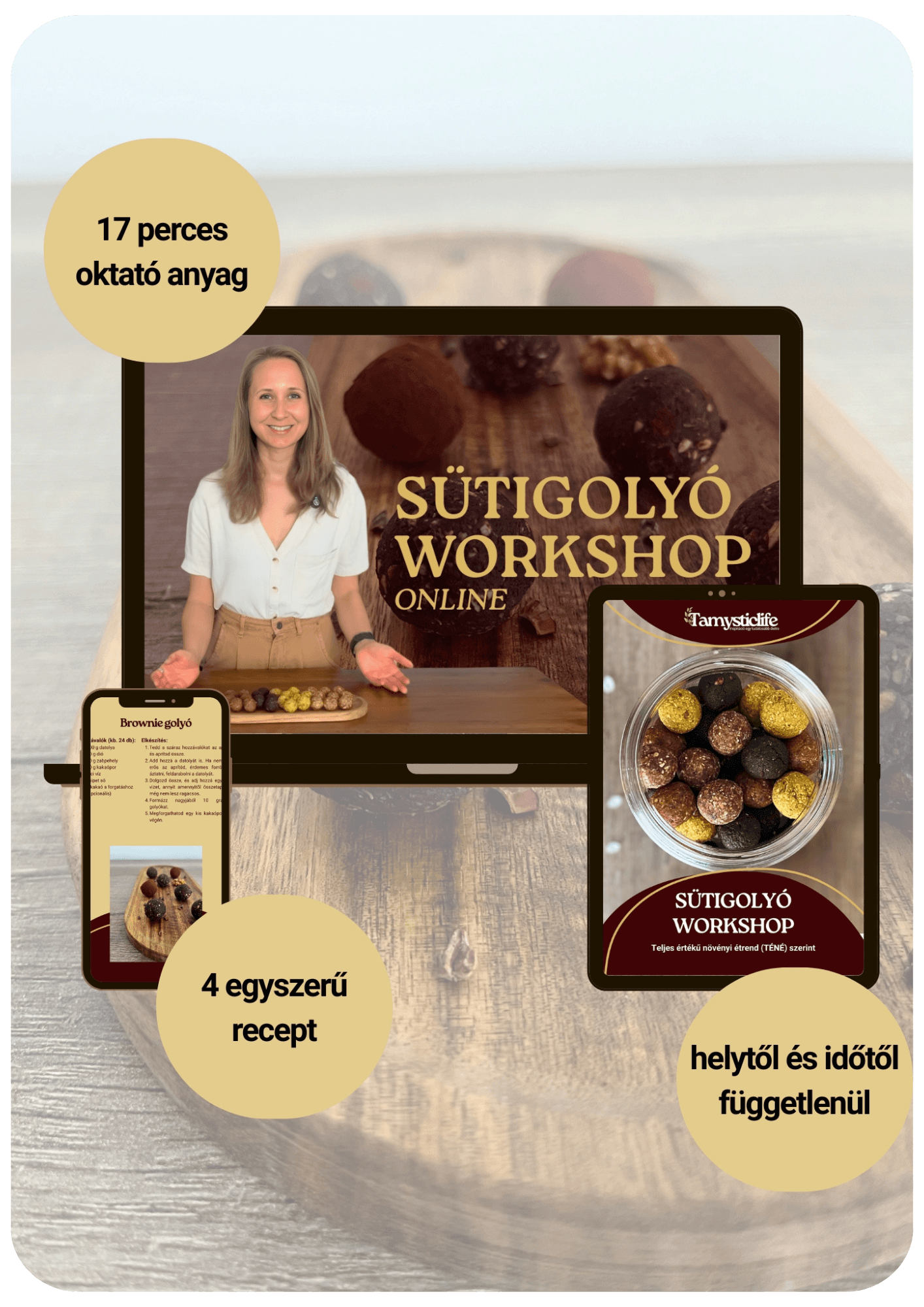 vegán sütigolyó recept - online sütigolyó készítő workshop oktató anyag