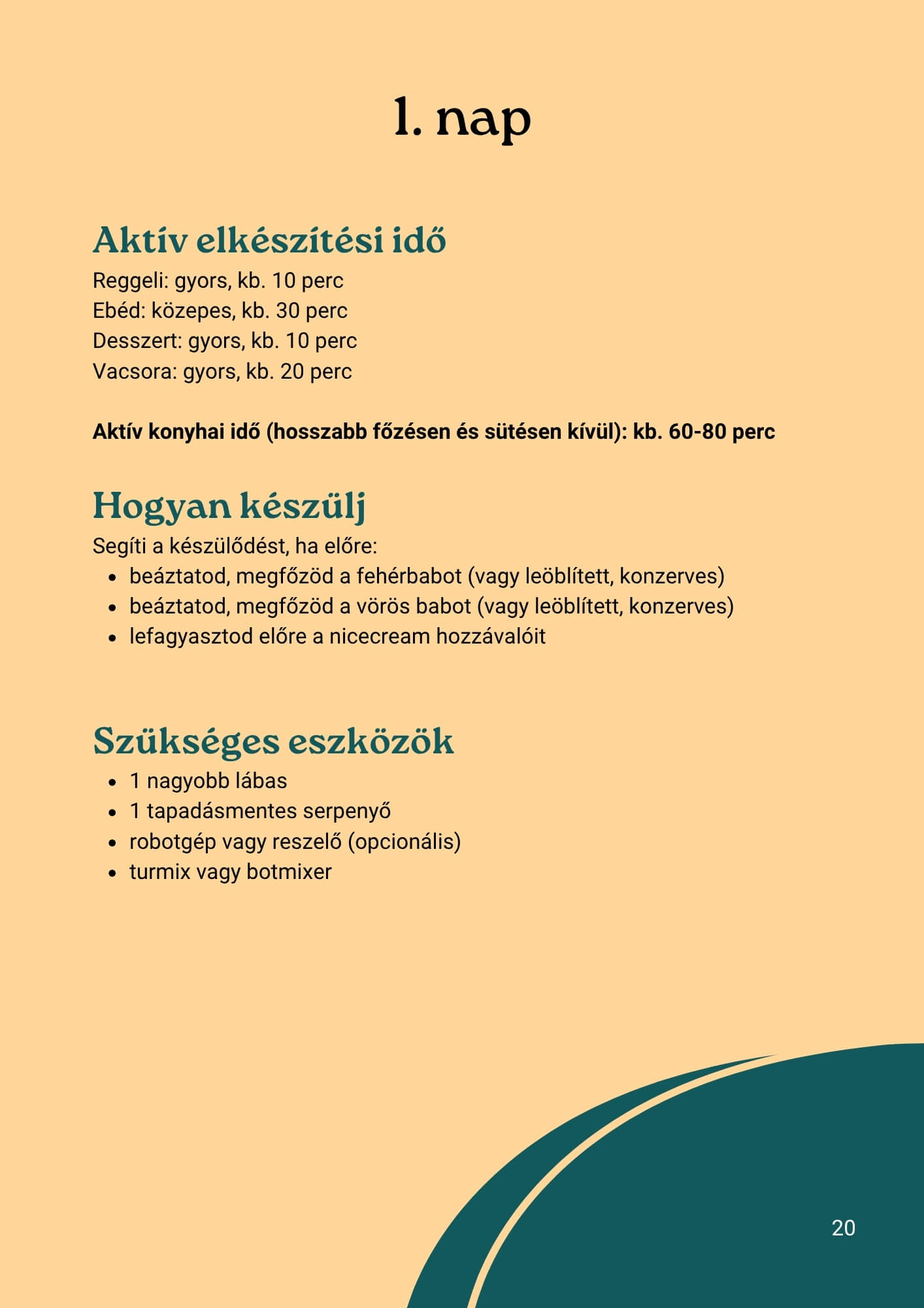 kezdőbarát nyári receptek - Nyári Menüterv 1. nap, konyhai előkészületek
