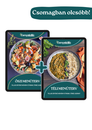 Őszi és Téli menüterv téné szerint - 2x28 egyszerű, kezdőbarát recept, őszi-téli egészséges vegán ételek